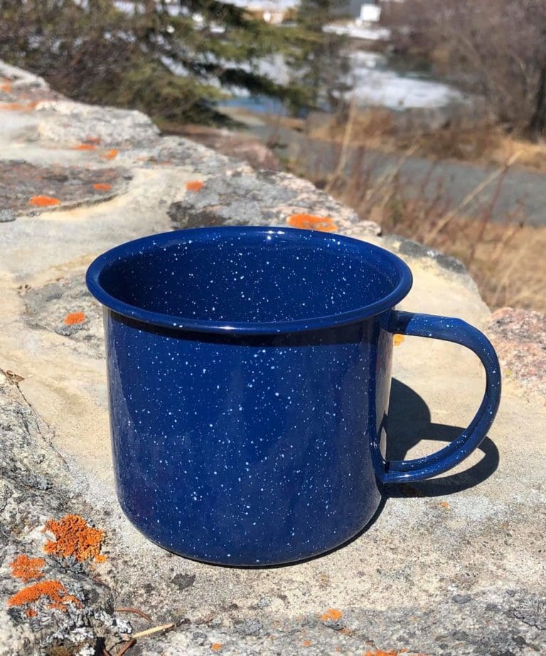 World Famous Enamel Soup Mug