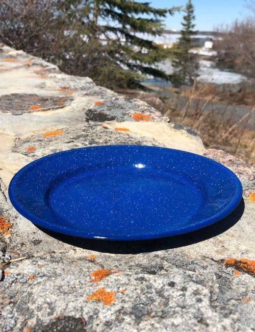 712 World Famous Enamel Dinner Plate
