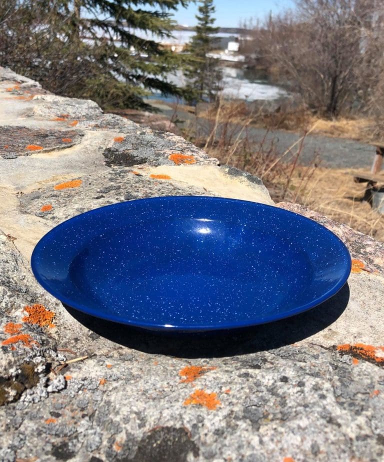 World Famous Enamel Soup Plate