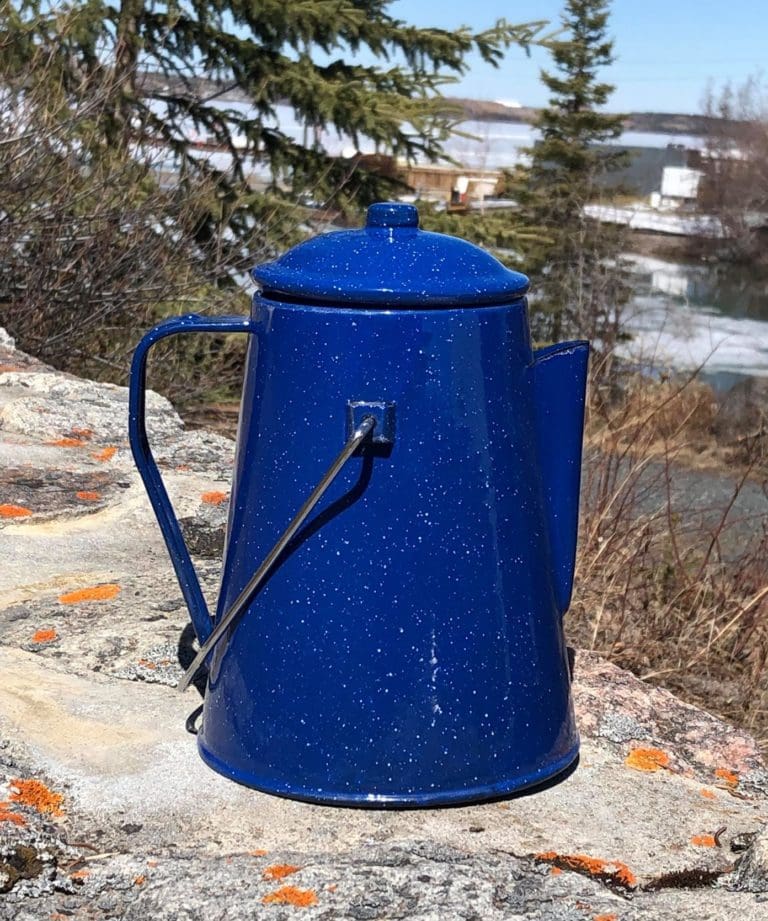 World Famous Enamel Coffee Pot