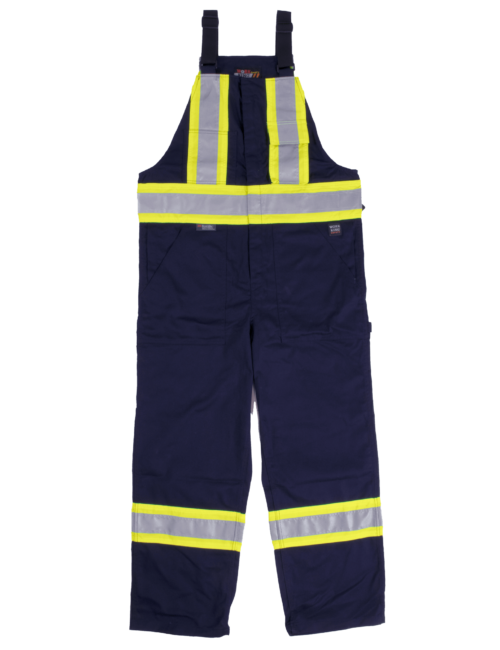 S769 Work King Unlined Safety Bib Navy (1) S769 Work King Unlined Safety Bib Navy (1)