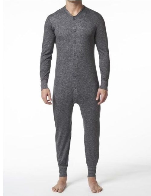 8800 Stanfields Two Layer Wool Combo Grey
