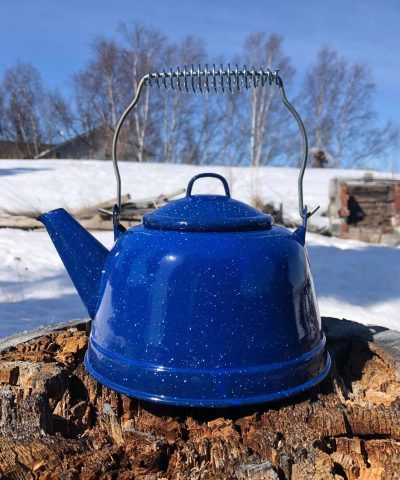 World Famous Enamel Kettle