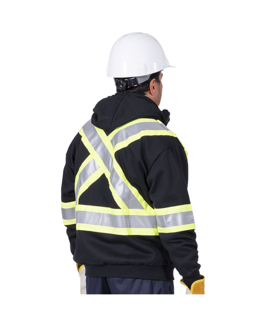 337SF Pioneer Heavyweight FR Safety Hoody - Black (3) 337SF Pioneer Heavyweight FR Safety Hoody - Black (3)