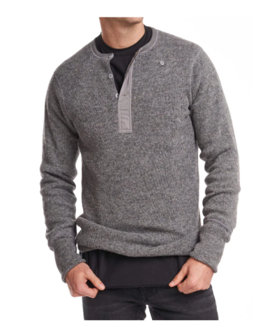Stanfield's Fleece Lined Heavy Weight Wool Henley Shirt